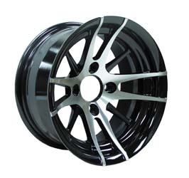 Venom - 12" x 6 Aluminum Rim-Machined W/Black (40830-B21)